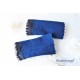 Walkstulpen Blau Dunkelblau Damen Unikat
