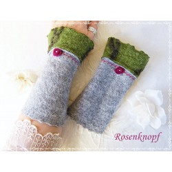 Walkstulpen Grau Petrol Dunkelbraun Damen EK