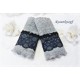 Walkstulpen Grau Hummer Spitze Damen  EK