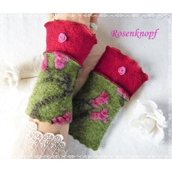 Walkstulpen Grün Violett Rot Damen K