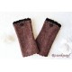 Walkstulpen Braun Rot Damen Unikat E