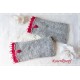 Walkstulpen Grau Rot Damen K