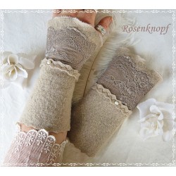 Walkstulpen Sand Spitze Damen K