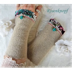 Walkstulpen Sand Spitze Damen K