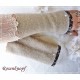 Walkstulpen Sand Dunkelbraun Jersey  K
