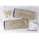 Walkstulpen Sand Dunkelbraun Jersey  K