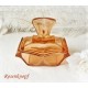 Glasdose Rostbraun Art Deco  EK*
