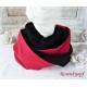 Damenloop Schwarz Rot Unisex