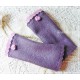 Walkstulpen LAVENDULA Lavendel Bordeaux Armstulpen