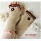 Damenstulpen mit Daumenloch Sand Perle Walk K