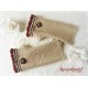 Damenstulpen mit Daumenloch Sand Perle Walk K