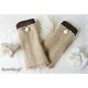 Walkstulpen Sand Dunkelbraun Jersey  K