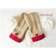 Walkstulpen Sand Ocker Damen K
