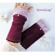 Armstulpen Bordeaux Pulswärmer Walk Damen  E