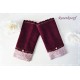 Armstulpen Bordeaux Pulswärmer Walk Damen  E