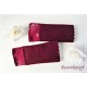 Armstulpen Bordeaux Schwarz Pulswärmer Walk Damen E