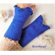 Walkstulpen Azur Eisblau Rose Damen