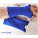 Walkstulpen Azur Eisblau Rose Damen