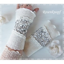 Pulsw&auml;rmer Armstulpen Hochzeit Ivory Walk *