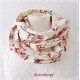 Loop Schal Ivory Altrosa Hochzeit Unikat *