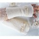 Armstulpen Ivory Rosa Hochzeit Walk Pulswärmer EK*