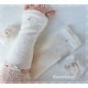 Armstulpen Ivory Weiß Hochzeit Pulswärmer Walk*