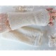 Armstulpen Ivory Weiß Hochzeit Pulswärmer Walk*