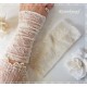 Armstulpen Pulswärmer Ivory Hochzeit Spitze EK*