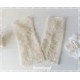 Armstulpen Pulswärmer Ivory Hochzeit Spitze EK*