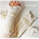 Armstulpen Ivory Hochzeit Walk Pulswärmer *