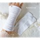 Pulswärmer Armstulpen Weiß Hochzeit Stoff EK*