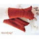 Armstulpen Bordeaux Rose Pulswärmer *