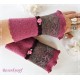 Armstulpen Malve Fuchsia Pulswärmer Hochzeit Walk E*