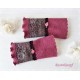 Armstulpen Malve Fuchsia Pulswärmer Hochzeit Walk E*