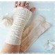 Armstulpen Pulswärmer Puder Hochzeit Upcycling E*