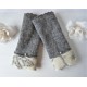 Armstulpen Walk Grau Ivory Pulswärmer Damen E*