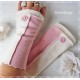 Armstulpen Walk Rosa Ivory Pulswärmer Damen E*