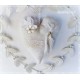 Stoffherz Weiß Spitze Shabby EK