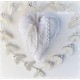 Stoffherz Herz Weiß Spitze Shabby Unikat *