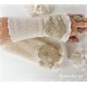 Armstulpen Ivory Beige Pulswärmer Walk Hochzeit *