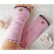 Armstulpen Rosa Weiß Pulswärmer Hochzeit Walk E