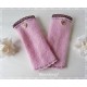 Armstulpen Rosa Weiß Pulswärmer Hochzeit Walk E
