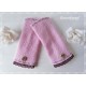 Armstulpen Rosa Weiß Pulswärmer Hochzeit Walk E
