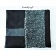 Schlupfschal Herrenloop Grau Schwarz Upcycling *
