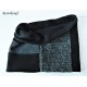 Schlupfschal Herrenloop Grau Schwarz Upcycling *