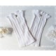 Pulswärmer Armstulpen Weiß Hochzeit Stoff E*