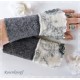 Armstulpen Walk Grau Ivory Pulswärmer Damen E*