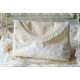 Kulturtasche LACE ON LINEN Leinen Ivory Spitze