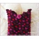 Walkstulpen BERLYNN Armstulpen Violett Bordeaux Dots