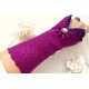 Walkstulpen PINK LADY Armstulpen Fuchsia Spitze